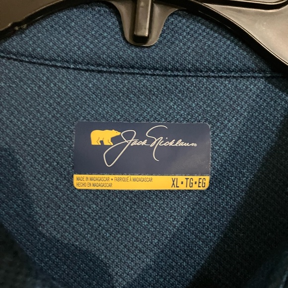 Jack Nicklaus Men's Polo Shirt Short Sleeve Collared Size XL Color Delft Melange - Picture 8 of 10